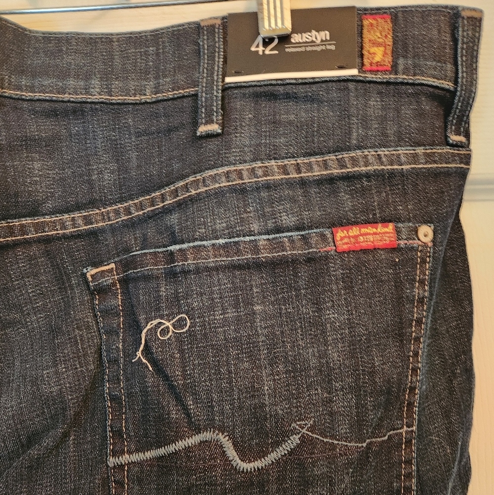 7 For All Mankind Austyn Jeans - Dark Blue size 42 - Picture 8 of 12
